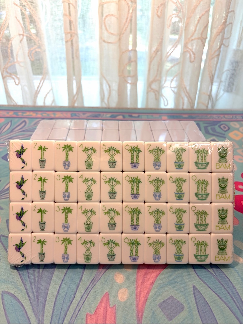 Lavender Mahjong Tiles πποΈπ©΅ and Tile Bag - Picture 6 of 10